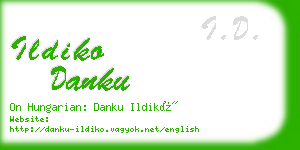 ildiko danku business card